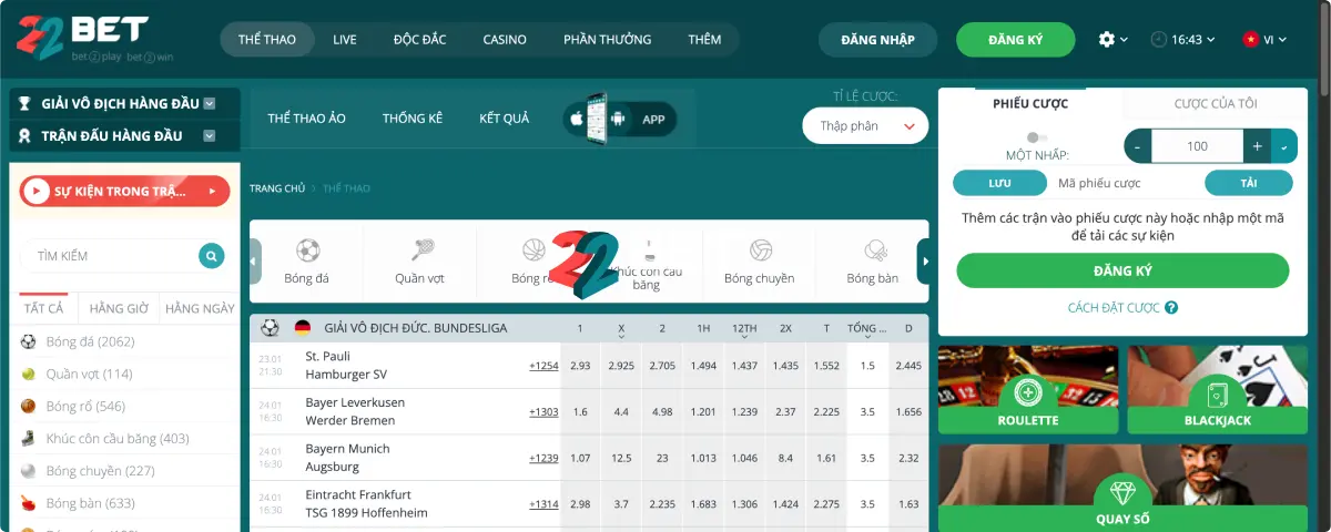 22Bet Sòng Bạc Thể Thao Trực Tuyến 22Bet Sòng Bạc Thể Thao Trực Tuyến